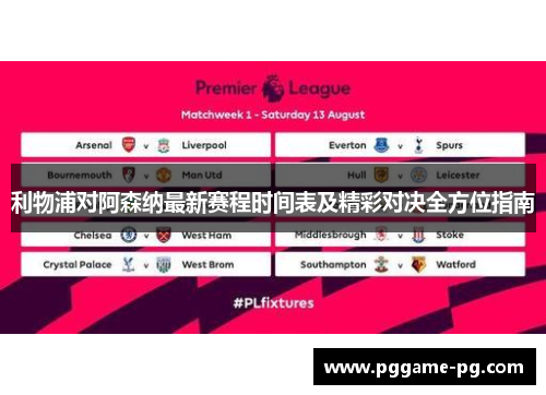 利物浦对阿森纳最新赛程时间表及精彩对决全方位指南 利物浦对阿森纳最新赛程时间表及精彩对决全方位指南